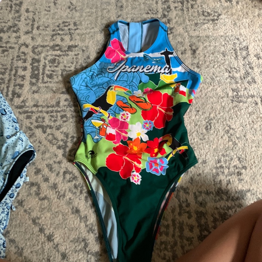 Turbo Brazil print womens water polo suit!